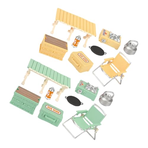 WEKAMOS 16 Stück Teiliges Mini Camping Spielset mit Faltbarem Stuhl und Picknicktisch Realistische Outdoor Ausrüstung für Rollenspiele Tragbar und Platzsparend für Kinderzelt und WEKAMOS 16 Stück Teiliges Mini Camping Spielset mit Faltbarem Stuhl und Picknicktisch Realistische Outdoor Ausrüstung für Rollenspiele Tragbar und Platzsparend für Kinderzelt und von WEKAMOS