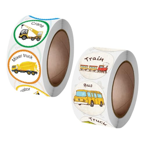 WEKAMOS 2 Rollen Kinderfahrzeug Motiv Belohnungssticker Selbstklebend mit Fahrzeugmustern Motivierende Aufkleber für Schüler Toilettentraining und Belohnungstabellen WEKAMOS 2 Rollen Kinderfahrzeug Motiv Belohnungssticker Selbstklebend mit Fahrzeugmustern Motivierende Aufkleber für Schüler Toilettentraining und Belohnungstabellen von WEKAMOS