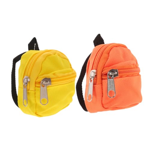 WEKAMOS 2 STÜCK Miniatur Puppenrucksack Kleiner Leichter Zipper Rucksack für Puppenhaus Dekoration Tragbares Mini Schulzubehör für Fördert Kreativität und Fantasie WEKAMOS 2 STÜCK Miniatur Puppenrucksack Kleiner Leichter Zipper Rucksack für Puppenhaus Dekoration Tragbares Mini Schulzubehör für Fördert Kreativität und Fantasie von WEKAMOS