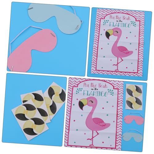 WEKAMOS 2sätze Aufkleber Flamingo Aufkleber Spiel Poster Pin The Beak Spiel Kinderspiel Mit Augenmaske Für Geburtstagsfeiern Und Partys WEKAMOS 2sätze Aufkleber Flamingo Aufkleber Spiel Poster Pin The Beak Spiel Kinderspiel Mit Augenmaske Für Geburtstagsfeiern Und Partys von WEKAMOS