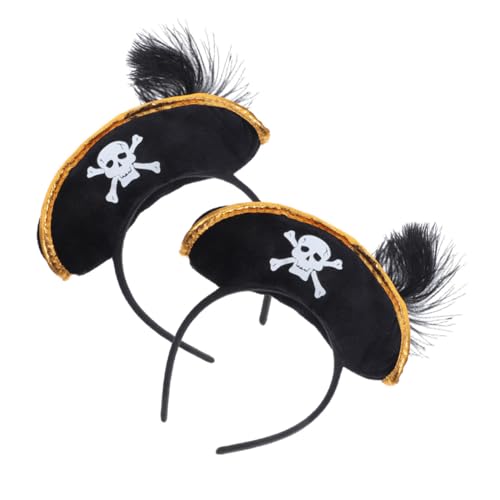 WEKAMOS 2 Stück Halloween Piraten Stirnband Leichtes Piratenhut Haarreif Robustes Kopfschmuck Accessoire für Karneval Fasching Cosplay Fotorequisiten Einheitsgröße Bequem für Damen Herren WEKAMOS 2 Stück Halloween Piraten Stirnband Leichtes Piratenhut Haarreif Robustes Kopfschmuck Accessoire für Karneval Fasching Cosplay Fotorequisiten Einheitsgröße Bequem für Damen Herren von WEKAMOS