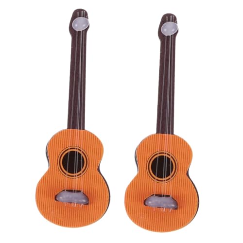 WEKAMOS 2 Stück Miniatur Gitarre Miniatur Instrument Puppenhaus Dekoration Vintage Design Feine Details für DIY Projekte und Puppenzubehör WEKAMOS 2 Stück Miniatur Gitarre Miniatur Instrument Puppenhaus Dekoration Vintage Design Feine Details für DIY Projekte und Puppenzubehör von WEKAMOS