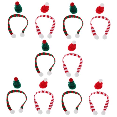 WEKAMOS 20 Stück Teiliges Mini Weihnachtsmützen Schal Set für Puppenhausdekoration DIY lutscher Besteckhalter Bunte Rote und Grüne Mini Accessoires für Festliche Weinflaschen WEKAMOS 20 Stück Teiliges Mini Weihnachtsmützen Schal Set für Puppenhausdekoration DIY lutscher Besteckhalter Bunte Rote und Grüne Mini Accessoires für Festliche Weinflaschen von WEKAMOS