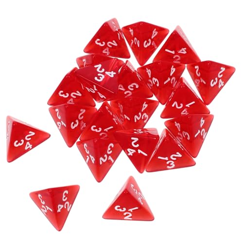 WEKAMOS 20 Stück Teiliges Seitiges Transparent Rotes Acrylwürfel Glatte Oberfläche Tragbar Multifunktional für Brettspiele Partys und Unterricht Lustiges Würfelspiel Zubehör WEKAMOS 20 Stück Teiliges Seitiges Transparent Rotes Acrylwürfel Glatte Oberfläche Tragbar Multifunktional für Brettspiele Partys und Unterricht Lustiges Würfelspiel Zubehör von WEKAMOS