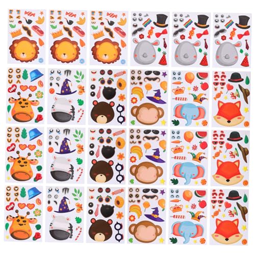 WEKAMOS 24 Blatt Cartoon Tieraufkleber Belohnungssticker Selbstklebend Motivationsaufkleber für Schule DIY Cartoon Sticker Dekorationsaufkleber WEKAMOS 24 Blatt Cartoon Tieraufkleber Belohnungssticker Selbstklebend Motivationsaufkleber für Schule DIY Cartoon Sticker Dekorationsaufkleber von WEKAMOS