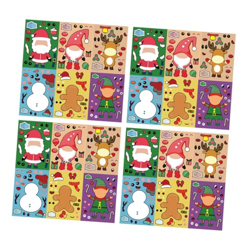 WEKAMOS 24 Blatt Teiliges DIY Weihnachts Puzzle Sticker Kreative Papiermaterialien Sicher und Lustig für Weihnachtsfeiern und Geschenkideen Fördert Spielerisches Lernen und Kreativität WEKAMOS 24 Blatt Teiliges DIY Weihnachts Puzzle Sticker Kreative Papiermaterialien Sicher und Lustig für Weihnachtsfeiern und Geschenkideen Fördert Spielerisches Lernen und Kreativität von WEKAMOS