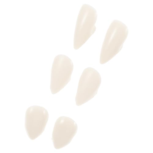 WEKAMOS 3 Paare Vampirzähne für Halloween Cosplay Party Unisex Kostüm Fangs ohne Kleber Sichere Geruchsfreie Fake Zähne für Vampire Werwolf Verkleidung WEKAMOS 3 Paare Vampirzähne für Halloween Cosplay Party Unisex Kostüm Fangs ohne Kleber Sichere Geruchsfreie Fake Zähne für Vampire Werwolf Verkleidung von WEKAMOS