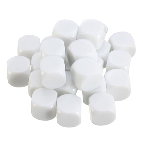 WEKAMOS 30 Stück Teiliges Weiße Acrylwürfel Blanko Würfel zum Beschriften DIY Würfel für Brettspiele Schule und Basteln WEKAMOS 30 Stück Teiliges Weiße Acrylwürfel Blanko Würfel zum Beschriften DIY Würfel für Brettspiele Schule und Basteln von WEKAMOS
