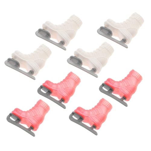 WEKAMOS 4 Paare Miniatur Eislaufschuhe für Puppen Realistische Puppenhaus Deko Kunststoff Rollschuhe Vielseitig für DIY Bastelprojekte Robust und Detailreich Puppenzubehör WEKAMOS 4 Paare Miniatur Eislaufschuhe für Puppen Realistische Puppenhaus Deko Kunststoff Rollschuhe Vielseitig für DIY Bastelprojekte Robust und Detailreich Puppenzubehör von WEKAMOS