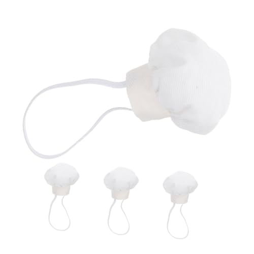 WEKAMOS 4stücke Kleine Weiße Kochmützen Für Babypuppen Mini-puppenkopfbedeckungen Für Große Plüschtiere Zum Basteln Für Puppenhaus Partydekorationen WEKAMOS 4stücke Kleine Weiße Kochmützen Für Babypuppen Mini-puppenkopfbedeckungen Für Große Plüschtiere Zum Basteln Für Puppenhaus Partydekorationen von WEKAMOS