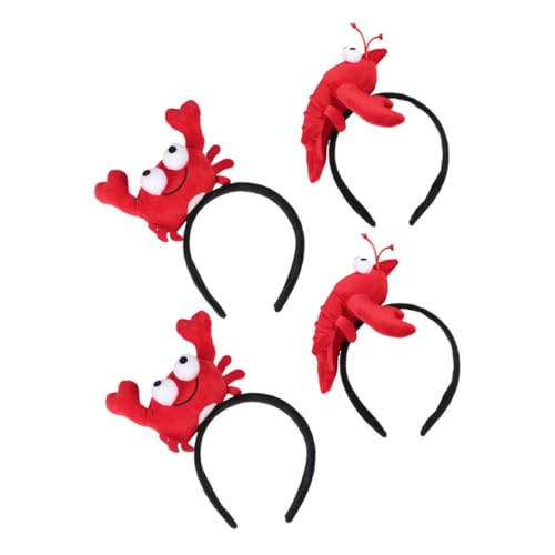 WEKAMOS 4 Stück Teiliges Lustige Krabben Hummer stirnbänder aus Weichem Material Bequemes Haarzubehör für Frauen Geeignet für Partys Cosplay Halloween und Festliche Anlässe WEKAMOS 4 Stück Teiliges Lustige Krabben Hummer stirnbänder aus Weichem Material Bequemes Haarzubehör für Frauen Geeignet für Partys Cosplay Halloween und Festliche Anlässe von WEKAMOS