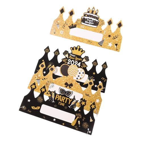 WEKAMOS 4 Stück Teiliges Year Party Papierhüte Kronenform Silvester Deko Partyzubehör für Familienfreundliche Veranstaltung und Fotorequisiten WEKAMOS 4 Stück Teiliges Year Party Papierhüte Kronenform Silvester Deko Partyzubehör für Familienfreundliche Veranstaltung und Fotorequisiten von WEKAMOS