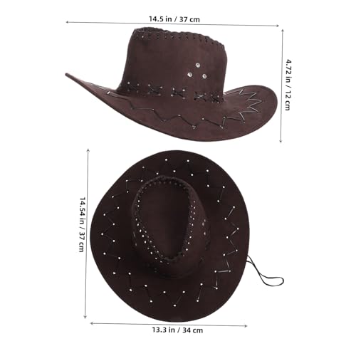 WEKAMOS 4 Stück Western Cowboy Hüte Leichter Filz Verstellbarer Kinnriemen für Cowgirl Party und Faschingskostüme Geeignet für Mädchen und Kinderfestivals WEKAMOS 4 Stück Western Cowboy Hüte Leichter Filz Verstellbarer Kinnriemen für Cowgirl Party und Faschingskostüme Geeignet für Mädchen und Kinderfestivals von WEKAMOS