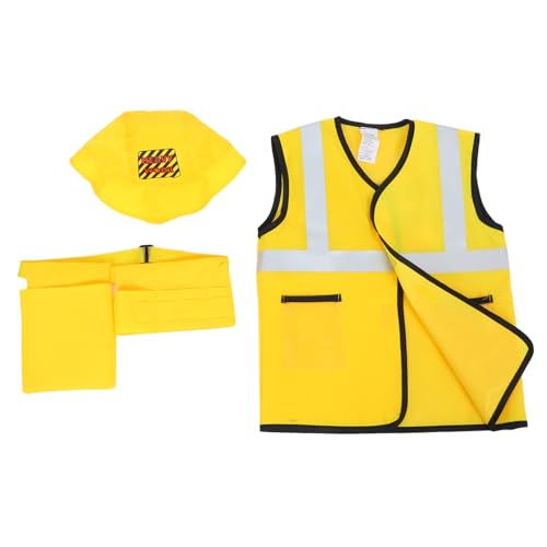 WEKAMOS 5 Stück Teiliges Bauarbeiter Kostüm Atmungsaktives Material Hut Weste Gürtel und Werkzeugtaschen für Faschings und Maskerade Partys Rollenspiel und Bühnenauftritte WEKAMOS 5 Stück Teiliges Bauarbeiter Kostüm Atmungsaktives Material Hut Weste Gürtel und Werkzeugtaschen für Faschings und Maskerade Partys Rollenspiel und Bühnenauftritte von WEKAMOS