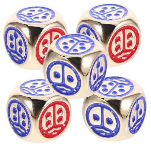WEKAMOS 5 Stück Teiliges Metalldice Abgerundeten Ecken Ladybug Design Leichte Ersatzwürfel für Brettspiele Kompakt und Tragbar für Party Spielanlässe WEKAMOS 5 Stück Teiliges Metalldice Abgerundeten Ecken Ladybug Design Leichte Ersatzwürfel für Brettspiele Kompakt und Tragbar für Party Spielanlässe von WEKAMOS
