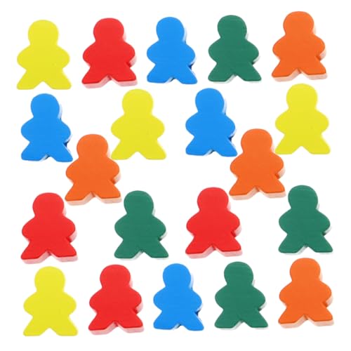 WEKAMOS 50 Stück Bunte Holz schachfiguren für Brettspiele Lernspielzeug Strategisches Denken Fördernd Kompatibel mit Schach und Familienspielen für Drinnen und Draußen WEKAMOS 50 Stück Bunte Holz schachfiguren für Brettspiele Lernspielzeug Strategisches Denken Fördernd Kompatibel mit Schach und Familienspielen für Drinnen und Draußen von WEKAMOS