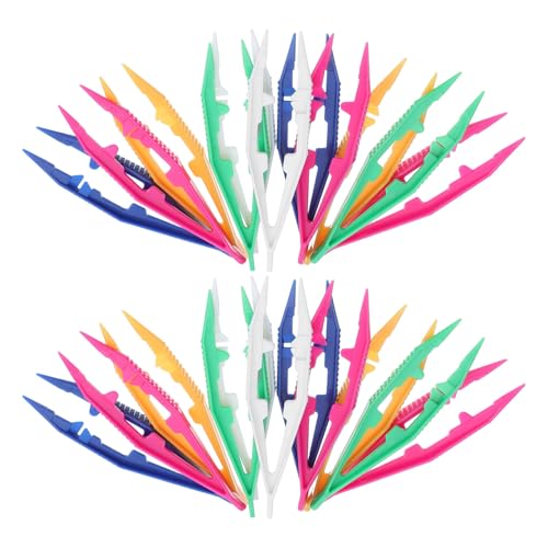 WEKAMOS 50 Stück Teiliges Bunte Kunststoff pinzetten für Gelb Weiß Blau Grün Kleine Präzise Bastelpinzette für Perlen Nail Art Tools DIY Schmuckherstellung Leicht zu Reinigen WEKAMOS 50 Stück Teiliges Bunte Kunststoff pinzetten für Gelb Weiß Blau Grün Kleine Präzise Bastelpinzette für Perlen Nail Art Tools DIY Schmuckherstellung Leicht zu Reinigen von WEKAMOS