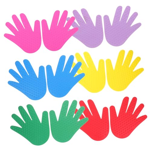 WEKAMOS 6 Paare Bodenmarker rutschfest Taktile Handabdrücke Sensorische Trainingsmatte Für Kindergarten Vorschule Und Outdoor Aktivitäten Zur Motorikförderung WEKAMOS 6 Paare Bodenmarker rutschfest Taktile Handabdrücke Sensorische Trainingsmatte Für Kindergarten Vorschule Und Outdoor Aktivitäten Zur Motorikförderung von WEKAMOS