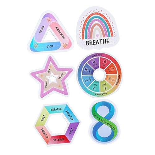 WEKAMOS 6 Stück Sensorische Aufkleber mit Rauher Oberfläche Selbstklebende Beruhigende Sticker für Stressabbau und Angst Bunte Fühlbare Dekor Sticker für Handyhüllen Laptops Notebooks WEKAMOS 6 Stück Sensorische Aufkleber mit Rauher Oberfläche Selbstklebende Beruhigende Sticker für Stressabbau und Angst Bunte Fühlbare Dekor Sticker für Handyhüllen Laptops Notebooks von WEKAMOS