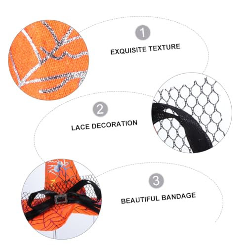 WEKAMOS 6 Stück Teiliges Halloween Haarreif Hexenhut Spinnennetz Design Hexenkostüm Zubehör für Kostümparty Karneval und Rollenspiele WEKAMOS 6 Stück Teiliges Halloween Haarreif Hexenhut Spinnennetz Design Hexenkostüm Zubehör für Kostümparty Karneval und Rollenspiele von WEKAMOS
