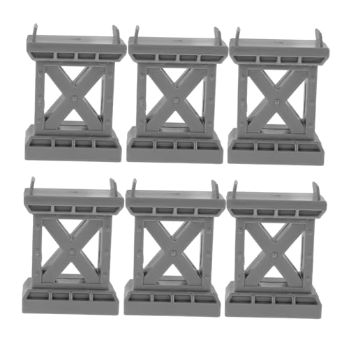 WEKAMOS 6 Stück Teiliges Holzeisenbahn Brückenstützen Stabile Schienenerhöhungen für Holzspielzeugeisenbahnen Kompatibel mit Meisten Holzbahn Systemen Fördert Handwerkliches Geschick WEKAMOS 6 Stück Teiliges Holzeisenbahn Brückenstützen Stabile Schienenerhöhungen für Holzspielzeugeisenbahnen Kompatibel mit Meisten Holzbahn Systemen Fördert Handwerkliches Geschick von WEKAMOS