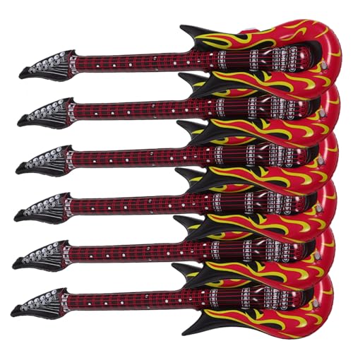 WEKAMOS 6stücke Aufblasbare Gitarre Aus PVC-Material Leicht Und Tragbar Wiederverwendbares Spielzeug Für Junge Mädchen Kreative Partyrequisiten Und Dekorationen Zum Aufblasen WEKAMOS 6stücke Aufblasbare Gitarre Aus PVC-Material Leicht Und Tragbar Wiederverwendbares Spielzeug Für Junge Mädchen Kreative Partyrequisiten Und Dekorationen Zum Aufblasen von WEKAMOS