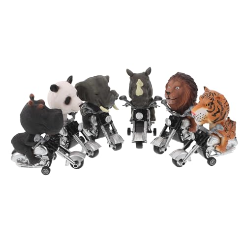 WEKAMOS 6 Stück Teiliges Set Tier Rückziehfahrzeuge Tiermodelle Friktionsbetriebene Motorradspielzeuge für Jungen Mädchen Indoor Outdoor Langlebig Realistisch Interaktiv ohne Batterien WEKAMOS 6 Stück Teiliges Set Tier Rückziehfahrzeuge Tiermodelle Friktionsbetriebene Motorradspielzeuge für Jungen Mädchen Indoor Outdoor Langlebig Realistisch Interaktiv ohne Batterien von WEKAMOS