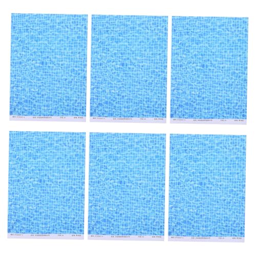 WEKAMOS 6 Stück Wasserwelleneffekt Sticker mit Kleber Realistische Wasserlandschaft Folien für DIY Modellbau Miniatur Seen und Flüsse Geeignet für Eisenbahn Dioramen und Kreative WEKAMOS 6 Stück Wasserwelleneffekt Sticker mit Kleber Realistische Wasserlandschaft Folien für DIY Modellbau Miniatur Seen und Flüsse Geeignet für Eisenbahn Dioramen und Kreative von WEKAMOS
