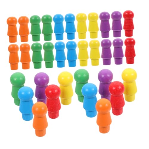 WEKAMOS 60 Stück Teiliges Holz Schachspiel Zubehör Bunte Spielfiguren Stabile Brettspiel Schachfiguren für Reise und Freizeit Geeignet Vielseitiges Strategiespiel WEKAMOS 60 Stück Teiliges Holz Schachspiel Zubehör Bunte Spielfiguren Stabile Brettspiel Schachfiguren für Reise und Freizeit Geeignet Vielseitiges Strategiespiel von WEKAMOS