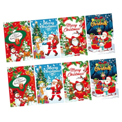 WEKAMOS 8 Stück Teiliges Weihnachts Flaschenetiketten aus Papier Selbstklebende Dekorative Aufkleber für Wein und Bierflaschen Verschleißfest für Festliche Partys und Geschenke WEKAMOS 8 Stück Teiliges Weihnachts Flaschenetiketten aus Papier Selbstklebende Dekorative Aufkleber für Wein und Bierflaschen Verschleißfest für Festliche Partys und Geschenke von WEKAMOS