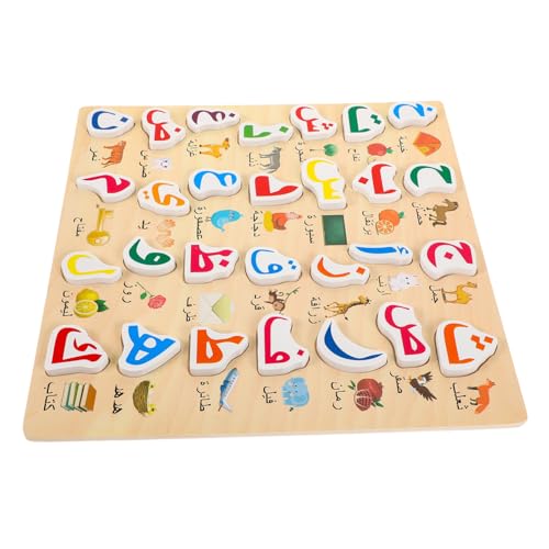 WEKAMOS Arabisches Alphabet Holzpuzzle Lernspielzeug für Kleinkinder Handgerechtes Buchstabenpuzzle Kognitiver Fähigkeiten Vorschule Mädchen Jungen WEKAMOS Arabisches Alphabet Holzpuzzle Lernspielzeug für Kleinkinder Handgerechtes Buchstabenpuzzle Kognitiver Fähigkeiten Vorschule Mädchen Jungen von WEKAMOS