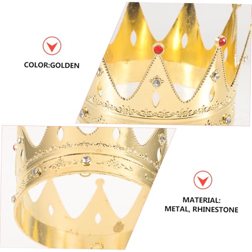 WEKAMOS Dekorative Mädchen Krone Haarreif Leichtes Party Kopfstück Geburtstagskrone für Goldener Schmuck Kopfschmuck für Cosplay und Festliche Anlässe WEKAMOS Dekorative Mädchen Krone Haarreif Leichtes Party Kopfstück Geburtstagskrone für Goldener Schmuck Kopfschmuck für Cosplay und Festliche Anlässe von WEKAMOS