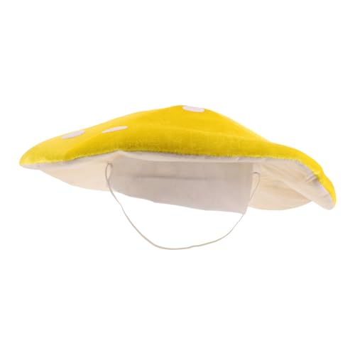 WEKAMOS Gelber Pilzhut Kostüm Mütze Lustiger Leicht und Bequem für Fotoshootings und Festliche Anlässe Spaßiges Cosplay Zubehör für Halloween und Karneval WEKAMOS Gelber Pilzhut Kostüm Mütze Lustiger Leicht und Bequem für Fotoshootings und Festliche Anlässe Spaßiges Cosplay Zubehör für Halloween und Karneval von WEKAMOS