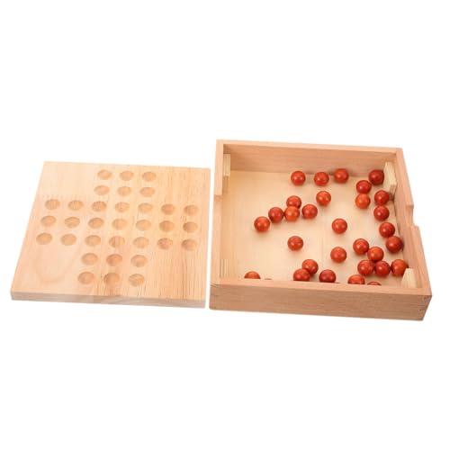 WEKAMOS Holz Schachspiel Lernspielzeug Interaktives Doppelspiel Tragbares Pädagogisches Brettspiel Für Feinmotorik Geschenk WEKAMOS Holz Schachspiel Lernspielzeug Interaktives Doppelspiel Tragbares Pädagogisches Brettspiel Für Feinmotorik Geschenk von WEKAMOS