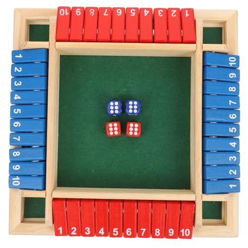 WEKAMOS Holz Würfelspiel mit Zahlen Brettspiel Lustiges Partyspiel Spielrequisiten für Familie und Erwachsene Holzspielzeug mit Glatter Oberfläche und Kreativer Gestaltung WEKAMOS Holz Würfelspiel mit Zahlen Brettspiel Lustiges Partyspiel Spielrequisiten für Familie und Erwachsene Holzspielzeug mit Glatter Oberfläche und Kreativer Gestaltung von WEKAMOS