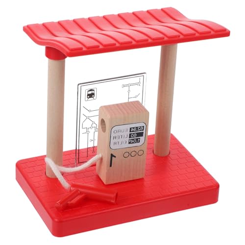 WEKAMOS Holz Zug Zubehör Gasstation Modell aus Holz Detailreiches Eisenbahn Lustiges Bahnhof Accessoire für Einfach zu Montieren Dekoratives Lernspielzeug WEKAMOS Holz Zug Zubehör Gasstation Modell aus Holz Detailreiches Eisenbahn Lustiges Bahnhof Accessoire für Einfach zu Montieren Dekoratives Lernspielzeug von WEKAMOS