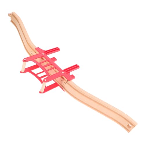 WEKAMOS Holzeisenbahn Brücke mit Flexiblem Gleiswechsel Holz Zug Gleis Zubehör Kompatibel mit Brio Lillabo Robustes Holzspielzeug für Kreative Bahnlayouts und Fantasievolles WEKAMOS Holzeisenbahn Brücke mit Flexiblem Gleiswechsel Holz Zug Gleis Zubehör Kompatibel mit Brio Lillabo Robustes Holzspielzeug für Kreative Bahnlayouts und Fantasievolles von WEKAMOS