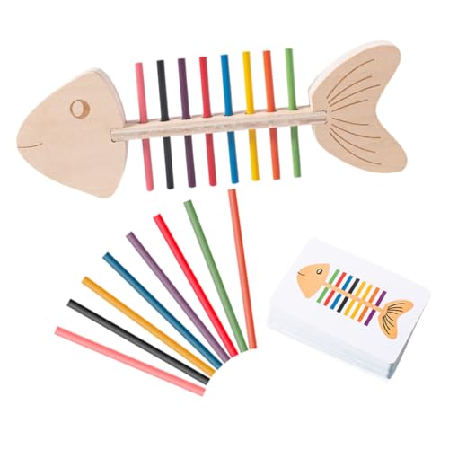 WEKAMOS Holzspielzeug Farbensortierung für Kleinkinder Montessori Lernspielzeug zur Feinmotorik und Farberkennung Kognitives Intelligenzspielzeug mit Doppelseitigen Karten und Holzstäben WEKAMOS Holzspielzeug Farbensortierung für Kleinkinder Montessori Lernspielzeug zur Feinmotorik und Farberkennung Kognitives Intelligenzspielzeug mit Doppelseitigen Karten und Holzstäben von WEKAMOS