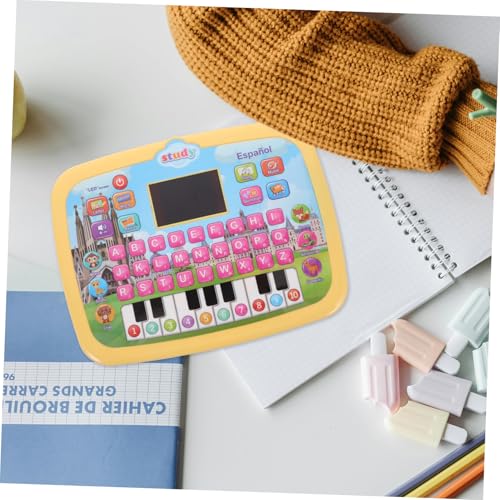 WEKAMOS LED spanisch Lerntablet für Kleinkinder Interaktives Lernspielzeug mit Musik und Buchstabierfunktion Pädagogisches Zweisprachiges Lernpad Altersgerechtes Spanisch Lerngerät Gelb WEKAMOS LED spanisch Lerntablet für Kleinkinder Interaktives Lernspielzeug mit Musik und Buchstabierfunktion Pädagogisches Zweisprachiges Lernpad Altersgerechtes Spanisch Lerngerät Gelb von WEKAMOS