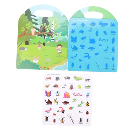 WEKAMOS Lernbuch mit Bunten Aufklebern Kreatives Vorschul beschäftigungsbuch zur Frühkindlichen Pädagogisches Stickerbuch für Kleinkinder Insekten Motiv WEKAMOS Lernbuch mit Bunten Aufklebern Kreatives Vorschul beschäftigungsbuch zur Frühkindlichen Pädagogisches Stickerbuch für Kleinkinder Insekten Motiv von WEKAMOS