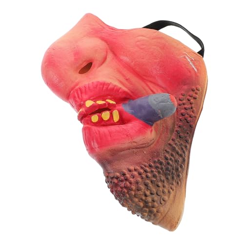 WEKAMOS Lustige Halbgesichtige mit Schnurrbart Atmungsaktive Halloween Kostümmaske für Karneval Party Cosplay und Witzige Streiche Praktische Verkleidungsspiel Requisite WEKAMOS Lustige Halbgesichtige mit Schnurrbart Atmungsaktive Halloween Kostümmaske für Karneval Party Cosplay und Witzige Streiche Praktische Verkleidungsspiel Requisite von WEKAMOS