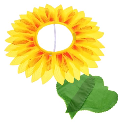 WEKAMOS Lustiges Sonnenblumen Kostüm mit Kopfhaube und Grünen Blätterhandschuhen Leichtes Stoffmaterial Komfortabel und Strapazierfähig für Tanz Party und Kindergartenveranstaltungen WEKAMOS Lustiges Sonnenblumen Kostüm mit Kopfhaube und Grünen Blätterhandschuhen Leichtes Stoffmaterial Komfortabel und Strapazierfähig für Tanz Party und Kindergartenveranstaltungen von WEKAMOS