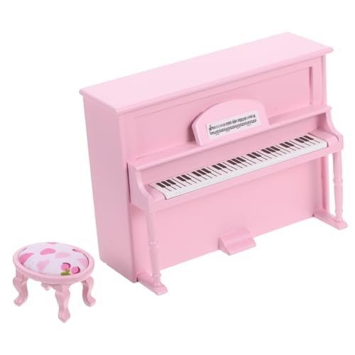 WEKAMOS Maßstab Elegantes Miniatur-Klavier mit Hocker Praktisches und Kompaktes für Puppenhaus Wohnzimmer und Kinderzimmer Dekoration WEKAMOS Maßstab Elegantes Miniatur-Klavier mit Hocker Praktisches und Kompaktes für Puppenhaus Wohnzimmer und Kinderzimmer Dekoration von WEKAMOS