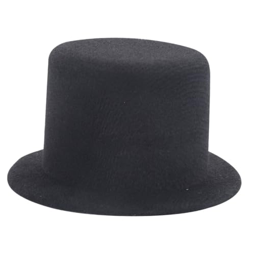 WEKAMOS Miniatur Filzhut Schwarz für Puppen DIY Bastelprojekte Handgefertigter Kleiner Dekorativer Zylinderhut für Schneemann Kostüm Party Accessoire WEKAMOS Miniatur Filzhut Schwarz für Puppen DIY Bastelprojekte Handgefertigter Kleiner Dekorativer Zylinderhut für Schneemann Kostüm Party Accessoire von WEKAMOS