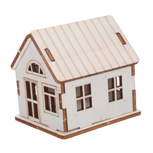 WEKAMOS Miniatur Holzhaus Bausatz ohne Kleber Natürliche Holzoptik DIY Bastelset für Erwachsene und Anspruchsvolles Modellbau Projekt als Originelles und Weihnachtsdeko WEKAMOS Miniatur Holzhaus Bausatz ohne Kleber Natürliche Holzoptik DIY Bastelset für Erwachsene und Anspruchsvolles Modellbau Projekt als Originelles und Weihnachtsdeko von WEKAMOS