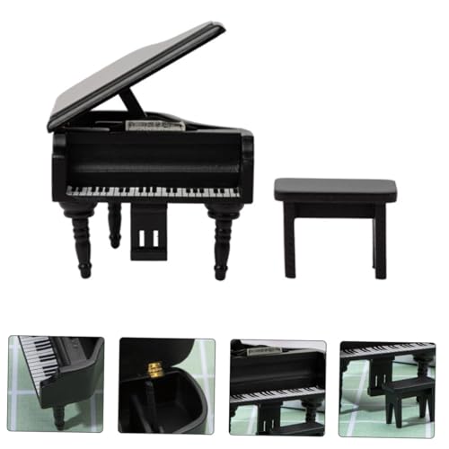 WEKAMOS Miniatur Klavier Modell aus Holz Mini Piano Dekoration für Puppenhausmöbel Robust und Realistisch als Mini Haus Accessoire Langlebig und Farbbeständig WEKAMOS Miniatur Klavier Modell aus Holz Mini Piano Dekoration für Puppenhausmöbel Robust und Realistisch als Mini Haus Accessoire Langlebig und Farbbeständig von WEKAMOS