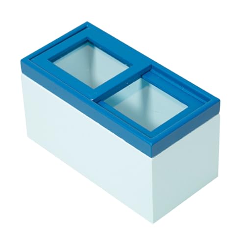 WEKAMOS Miniatur Kühlschrank Holzmodell Kreatives Mini Gefrierschrank Dekor Langlebiges für Puppenhaus Küche Realistische Mini Haus Möbel Blau WEKAMOS Miniatur Kühlschrank Holzmodell Kreatives Mini Gefrierschrank Dekor Langlebiges für Puppenhaus Küche Realistische Mini Haus Möbel Blau von WEKAMOS