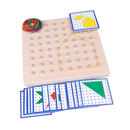WEKAMOS Montessori Geometrie Nagelbrett aus Eukalyptusholz Pädagogisches Lernspielzeug Ab Jahren Fördert Kognitive Entwicklung Feinmotorik und Räumliches Denken mit Geometrischen Formen WEKAMOS Montessori Geometrie Nagelbrett aus Eukalyptusholz Pädagogisches Lernspielzeug Ab Jahren Fördert Kognitive Entwicklung Feinmotorik und Räumliches Denken mit Geometrischen Formen von WEKAMOS