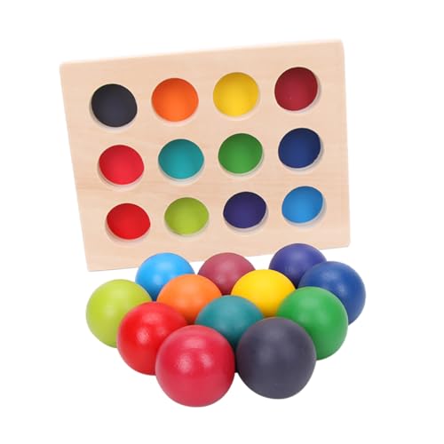 WEKAMOS Montessori Holzspielzeug Sortierball Farben Lernspielzeug Frühförderung Farb und Formerkennung Motorik Pädagogisches Holzspielzeug WEKAMOS Montessori Holzspielzeug Sortierball Farben Lernspielzeug Frühförderung Farb und Formerkennung Motorik Pädagogisches Holzspielzeug von WEKAMOS