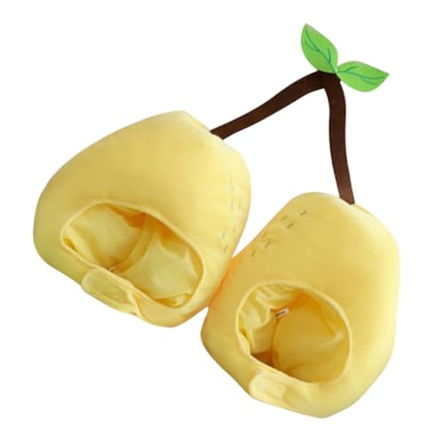 WEKAMOS Plüsch Doppelkopf Birnenkostüm Hut Lustige Cartoon Party Kopfbedeckung für Erwachsene und Wiederverwendbarer Leichter Verkleidungshut für Halloween Weihnachten Geburtstag und WEKAMOS Plüsch Doppelkopf Birnenkostüm Hut Lustige Cartoon Party Kopfbedeckung für Erwachsene und Wiederverwendbarer Leichter Verkleidungshut für Halloween Weihnachten Geburtstag und von WEKAMOS